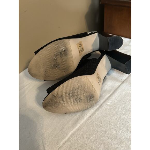 Madden NYC Peeptoe Heel Black Size 9 Brogan-C Cage - Picture 4 of 7